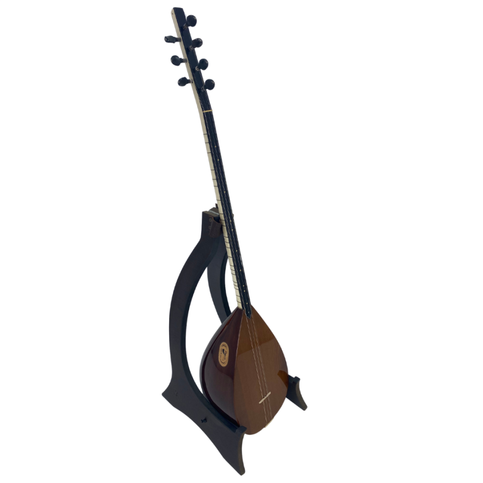 Uzun Sap Profesyonel Bağlama (40 Boy Ardıç)